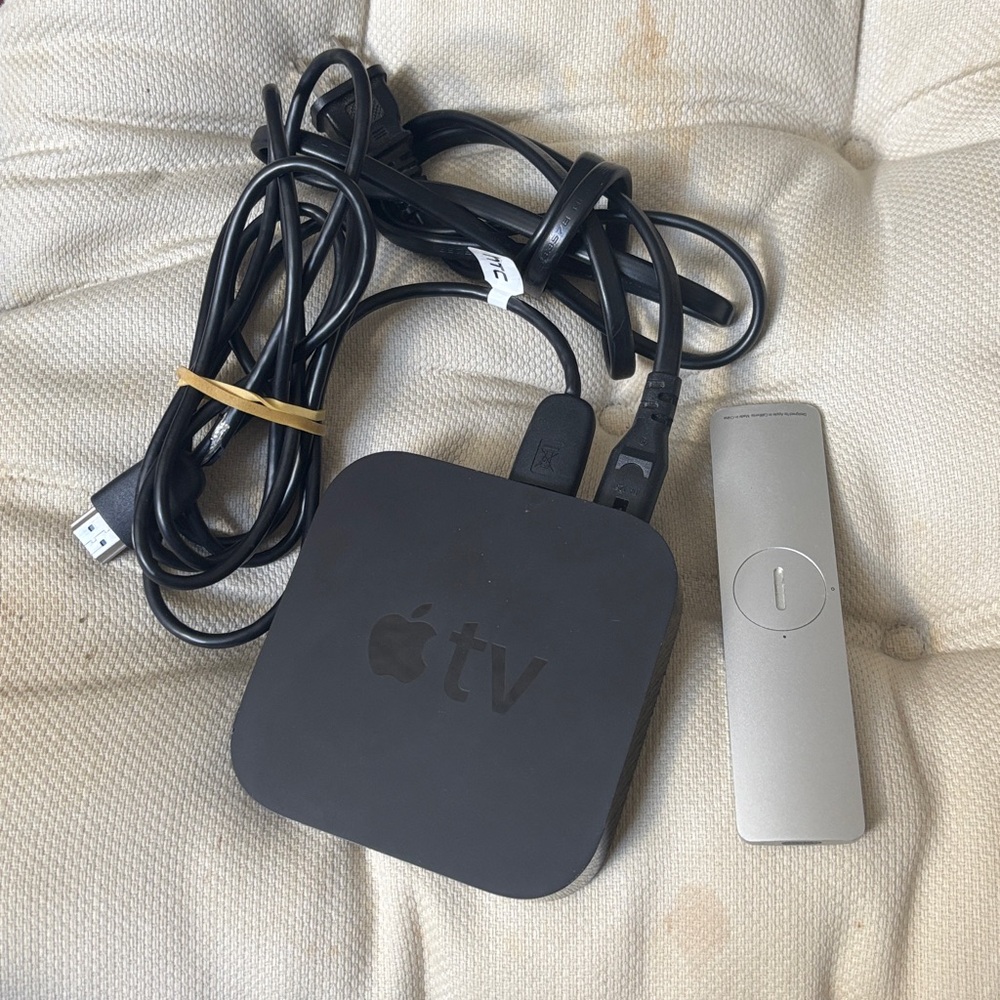 Apple Streaming Device with Remote - Black and Silver